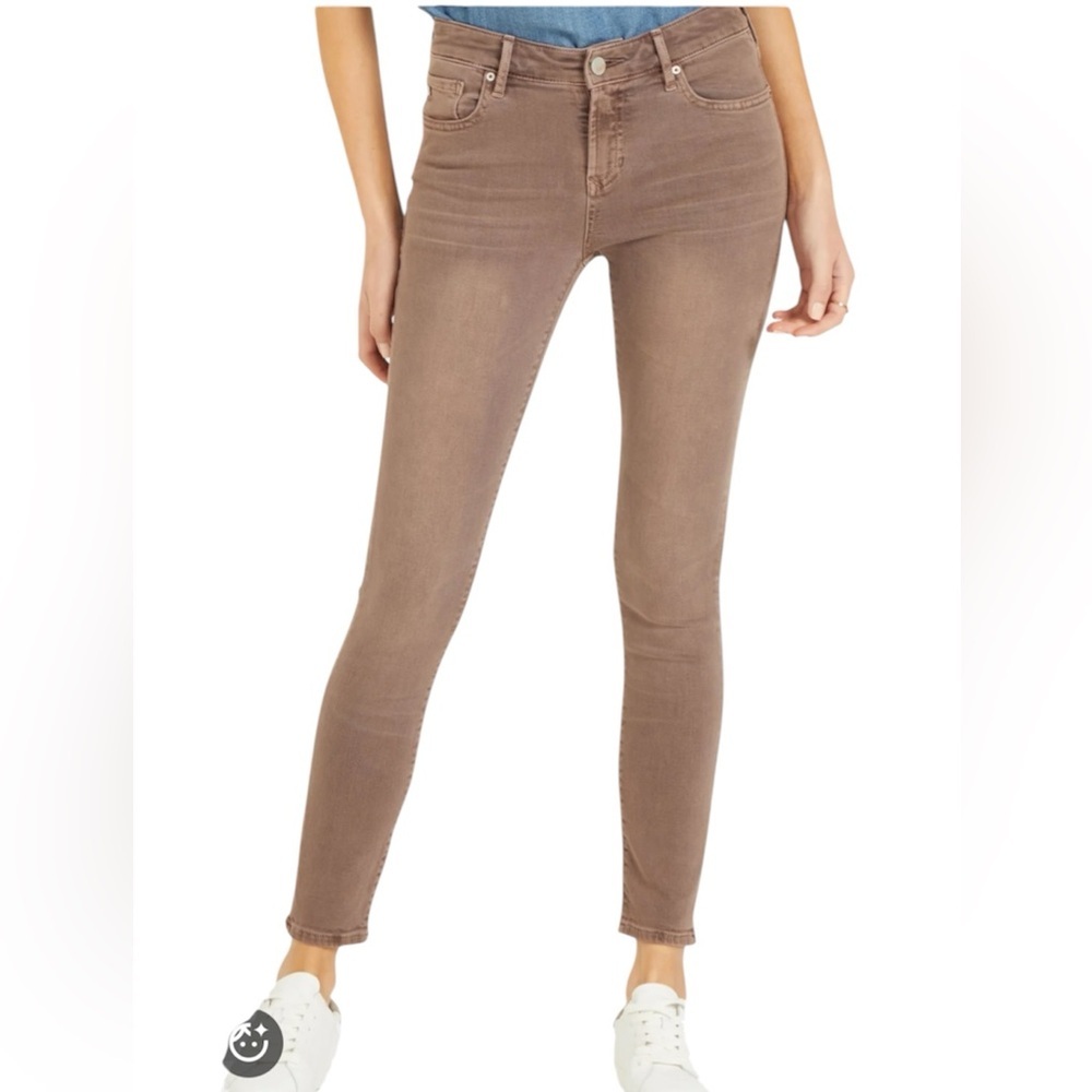 Dear John Gisele High‎ Waisted Skinny Jeans Washed Brown Womens 29